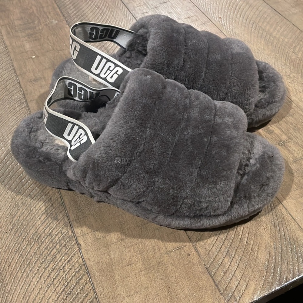 Ugg Fuzzy Sling Back
